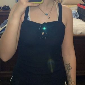 Tie Up Front Tank Top Size Small